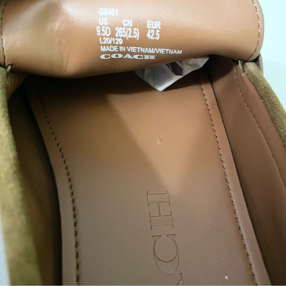 Coach Men's Loafers Size 9.5 D - Picture 10 of 16